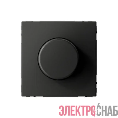 Светорегулятор поворотно-нажимной (диммер) ArtGallery LED RC 400Вт механизм базальт SE GAL001423