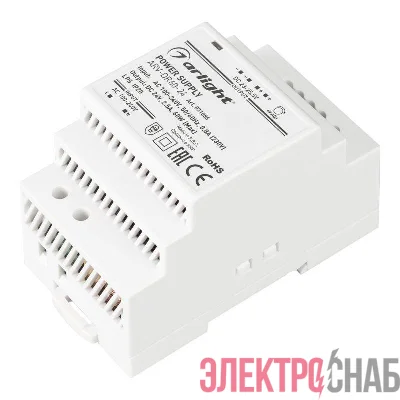 Блок питания ARV-DR60-24 24В 2.5А 60Вт IP20 DIN-рейка Arlight 031086