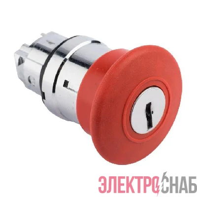 Механизм кнопки исполнительный XB4 "Грибок" поворотн. с фиксацией с замком красн. PROxima EKF XB4BA1F-R
