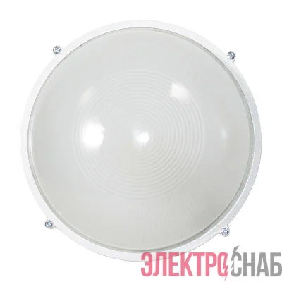 Светильник "Банник" 1101 НПП 03-100-009 1х100Вт E27 IP65 круг большой корпус бел. Элетех 1005500930