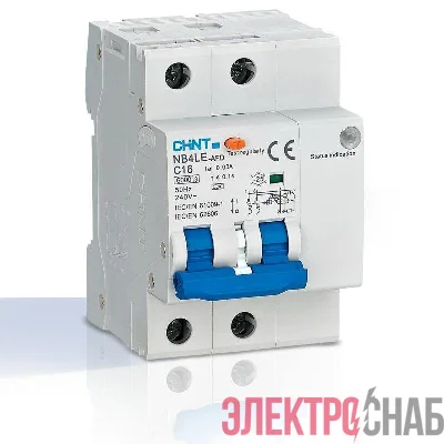 Устройство защиты при дуговом пробое (УЗДП) NB4LE-AFD 2P C25 тип A 30мА CHINT 335358