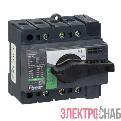 Рубильник 3п INS40 40А SchE 28900