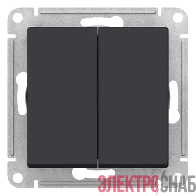 Переключатель перекрестный 2-кл. AtlasDesign 2хсх.7 10АХ механизм карбон SE ATN001073
