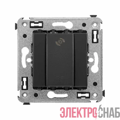 Диммер кнопочный СП для LED ламп Avanti "Черный матовый" DKC 4412343
