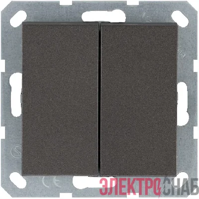 Выключатель 2-кл. 10А IP20 механизм мокко Jasmart G3023Z