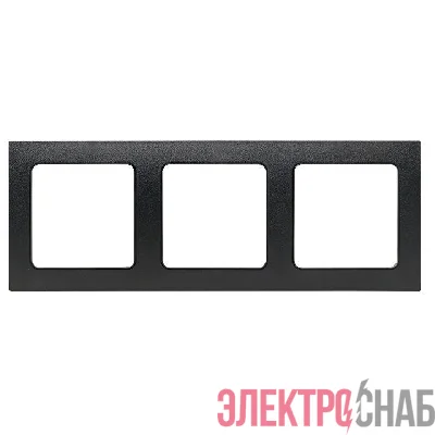 Рамка 3-м Стокгольм черн. PROxima EKF EAM-G-302-30