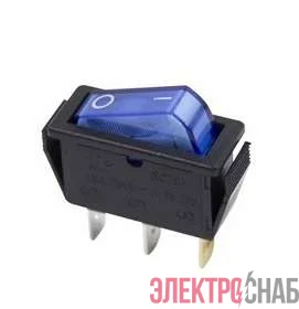 Выключатель клавишный 250В 15А (3с) ON-OFF син. с подсветкой (RWB-404 SC-791 IRS-101-1C) Rexant 36-2211