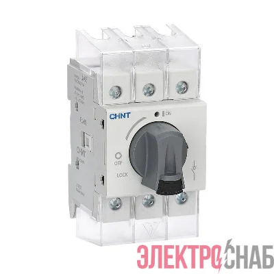 Рубильник 3п NF2-63/3DIR 63А со станд. ручкой на DIN-рейку или монтаж. плату (R) CHINT 324160