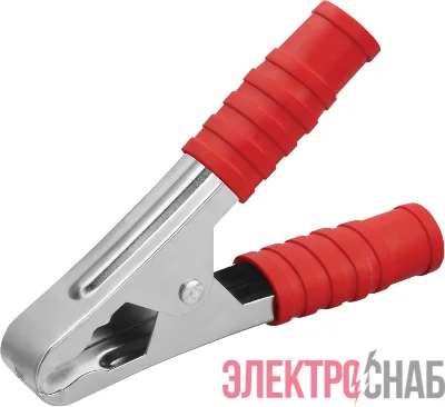 Зажим "крокодил" 100А 80 866 OAC-100A-105-R25 красн. ОНЛАЙТ 80866