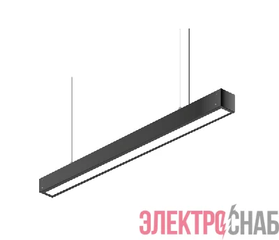 Светильник светодиодный ДБО 1101 27Вт 4000К IP40 600х60х55 линейный опал черн. EKF TBL-1101-O-27-B-4K-40
