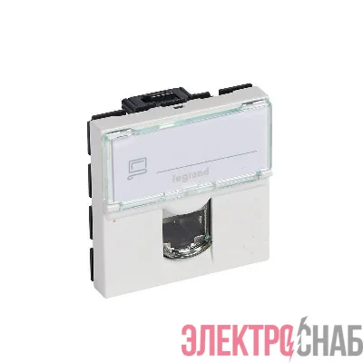 Механизм розетки информ. 1-м СП Mosaic New 2мод. RJ45 5E UTP Leg 78651/76554