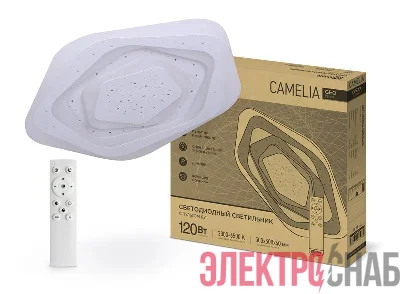 Светильник светодиодный GEO CAMELIA 120Вт 230В 3000-6500К 8400лм 500х40мм с пультом ДУ IN HOME 4690612035796
