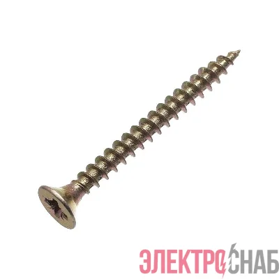 Саморез универсальный 3.5х50 желт. цинк (уп.200шт) коробка СТРОЙМЕТИЗ UTORM2140495