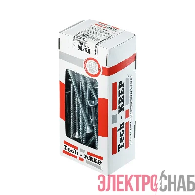 Саморез универсальный 90х6.0мм оцинк. (уп.50шт) Tech-KREP 102211