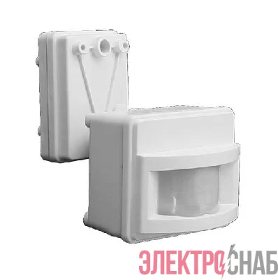 Датчик движения PMS-IR 017 1200Вт 120град. 2-12м IP44 WH JazzWay 5012998