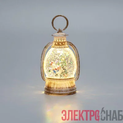 Светильник декоративный (фигура) "Фонарик" с эффектом снегопада и подсветкой Neon-Night 501-183
