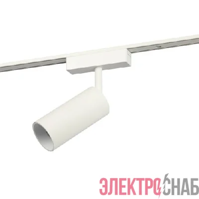 Светильник светодиодный трековый TRM-S5-3-12W4K-WH 12Вт 4000К прожекторного типа для тонкого магнитного шинопровода бел. Эра Б0059046