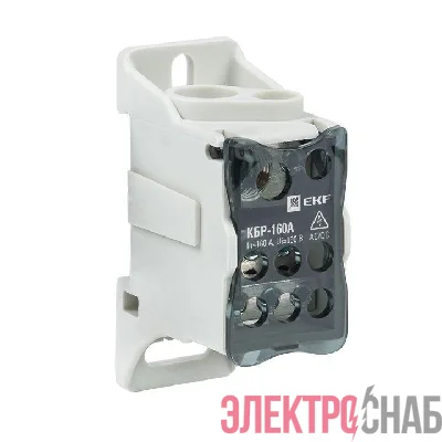 Блок распределительный КРОСС крепеж на панель и DIN КБР-160А EKF plc-kbr160