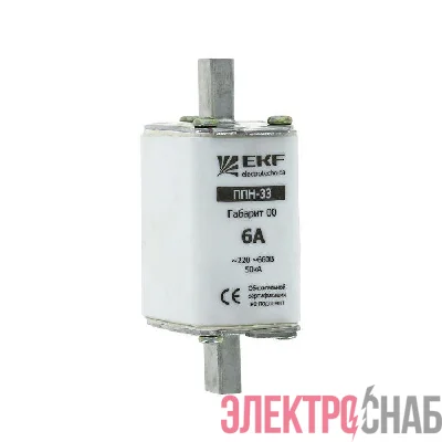Вставка плавкая ППН-33 16А габарит 00 PROxima EKF fus-33/160/16