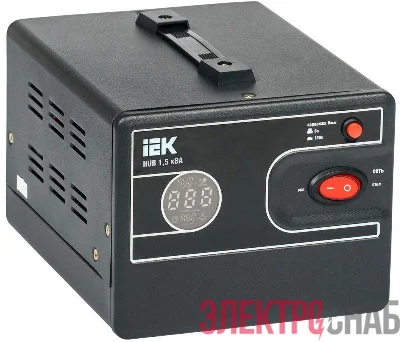 Стабилизатор напряжения 1ф 1.5кВА HUB переносной IEK IVS21-1-D15-13