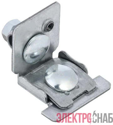 Держатель проводника кругл. 6-10мм фальц 0.6-8мм оцинк. сталь IEK ZDP80-11-2-16-068