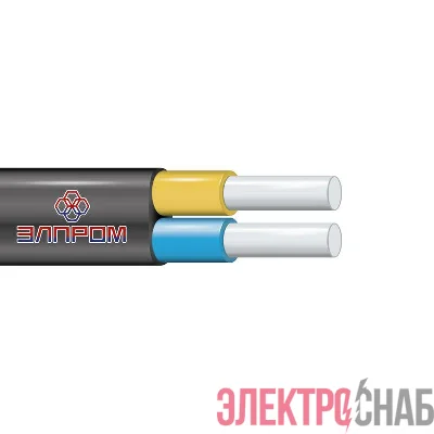 Кабель АВВГ 2х10 Ч (бухта) (м) ЭлПром НТ000002611
