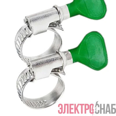 Хомут стальной червячный 32-50 с ключом W (Россия) Rexant 07-0632-1