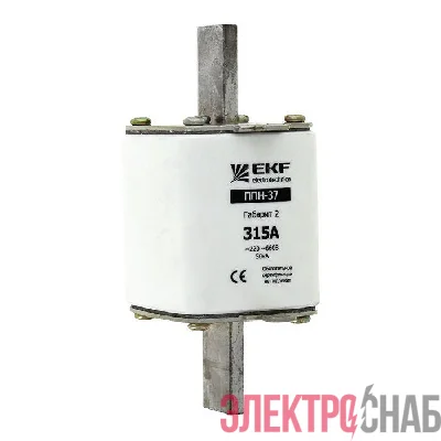 Вставка плавкая ППН-37 400/200А габарит 2 PROxima EKF fus-37/400/200