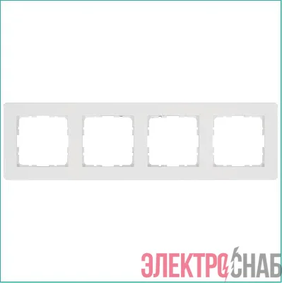 Рамка 4-м G-Flex бел. глянцевый Jasmart G1104W