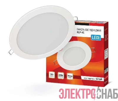 Светильник светодиодный RLP-VC 18Вт 4000К IP40 1440лм 230В 185мм круглый встраив. панель бел. (аналог Downlight) IN HOME 4690612023373