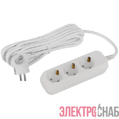 Удлинитель 3х5м с заземл. ПВС 3х1 UDL-16-350-E Greenline Эра Б0065045