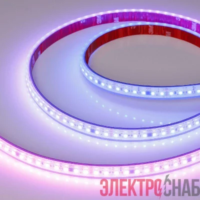 Лента светодиодная SPI-PS-A120-12mm 24V RGB-PX6-BPT 23Вт/м IP67 2835 герметичная бегущий огонь (уп.5м) Arlight 049452