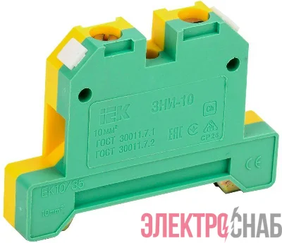 Зажим наборный ЗНИ-10PEN 10кв.мм (JXB-земля) ИЭК YZN20-010-K52