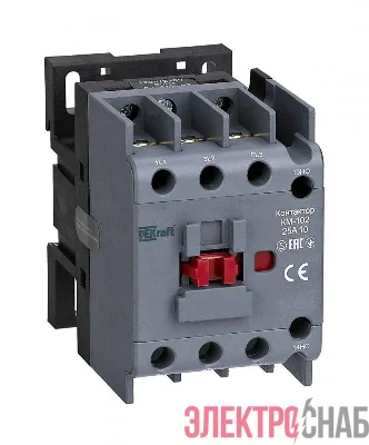 Контактор КМ-102 3п 25А кат. 230В AC 1НО AC-3 AC-4 DEKraft 22004DEK