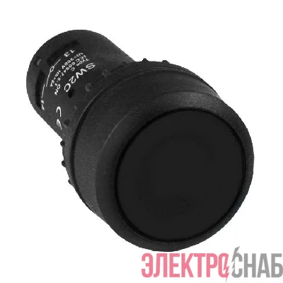 Кнопка SW2C-11 возвратная черн. NO+NC EKF sw2c-11s