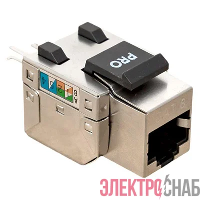 Модуль розеточный Keystone RJ45 кат.6 FTP экранир. 110 IDC 90град. TERACOM PRO EKF TRP-KSTN-SOCK-90D-6FTP