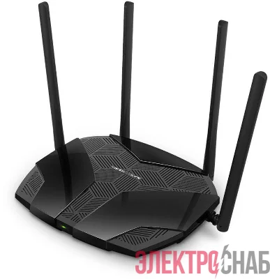 Роутер беспроводной MR70X AX1800 10/100/1000BASE-TX черн. MERCUSYS 1511785