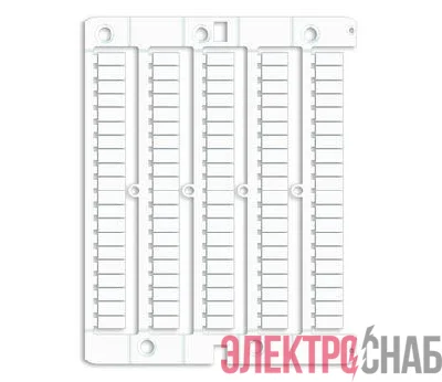 Маркировка для клемм (уп.1500шт) DKC жесткая 5х10мм период 5мм бел. (уп.1500шт) DKC NUTB1051