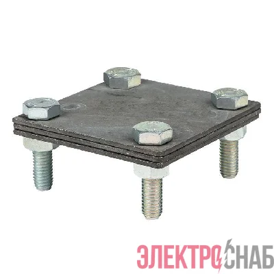 Зажим полоса 40 - полоса 40 (3 пластины 70х70мм) HZ PROxima EKF lp-g3105