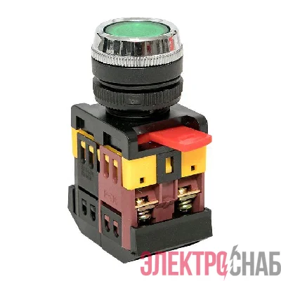Кнопка ABLFS-22 с подсветкой зел. NO+NC 230В PROxima EKF ablfs-22-g