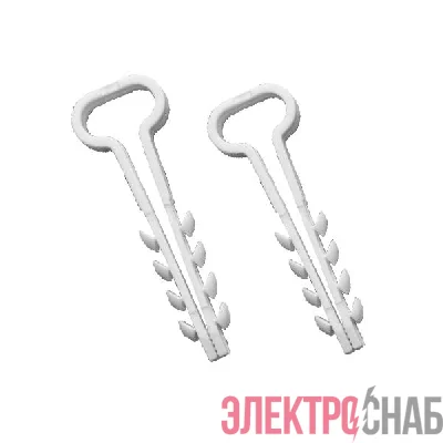 Дюбель-хомут для плоского кабеля 6-14мм бел. (уп.100шт) TOKOV ELECTRIC TKE-DH-6-14-PK-C01
