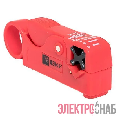 Инструмент для разделки и зачистки коаксиального кабеля TERACOM EKF TRC-S10
