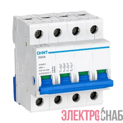 Выключатель нагрузки 4п 100А NH4 (R) CHINT 398045