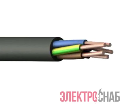 Кабель ВВГнг(А) 5х10 ок (м) Элкаб 8373