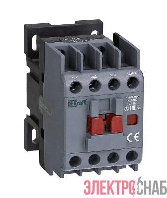 Контактор КМ-102 12А кат. 220В/230В AC 1НЗ AC-3 AC-4 DEKraft 22034DEK