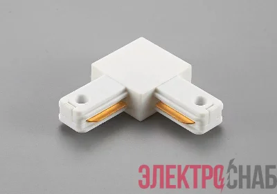Коннектор L-образный PTR P CL-WH пластик бел. JazzWay 5052093