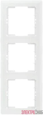 Рамка 3-м BOLERO РВ-3-ББ верт. бел. IEK EMB31-K01