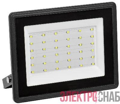 Прожектор светодиодный СДО 06-50 4000К IP65 черн. IEK LPDO601-50-40-K02
