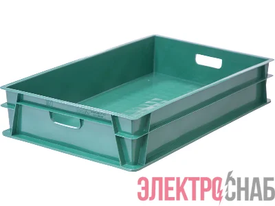 Ящик 740х465х145 сплошной  зелёный 404Т-2 404Т-2