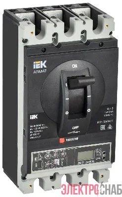 Выключатель автоматический в литом корпусе 3п I 150кА 630А расцепитель электронный продвинутый ARMAT IEK AR-MCCB-3I-150-0630A-ELPC